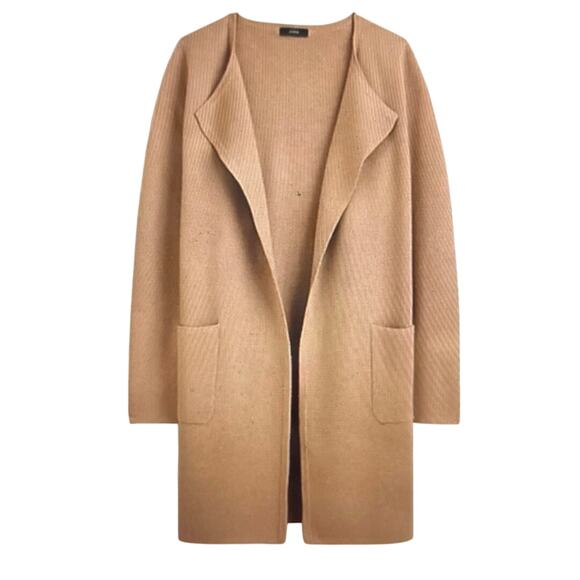 J.Crew Juliette Collarless Open Front Cardigan Sweater Blazer Duster Size XSmall - Picture 1 of 11